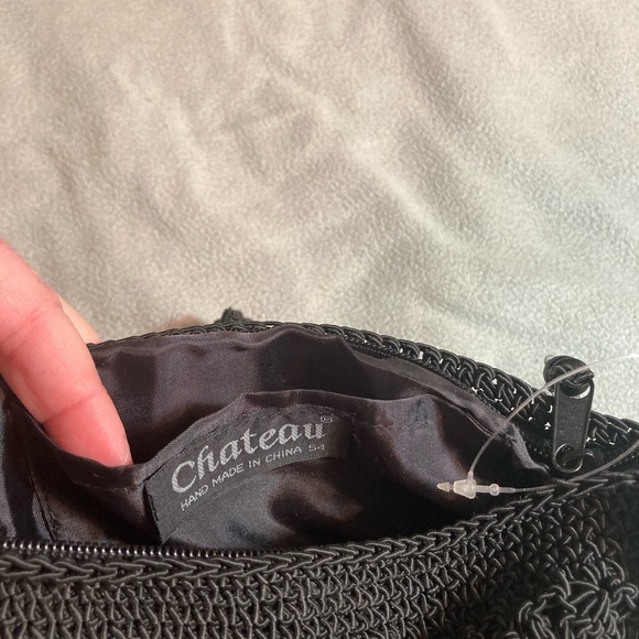 Cute crochet shoulder bag with beads- handmade - Picture 3 of 3